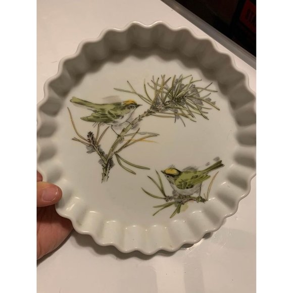 Eresco Other - Vintage Eresco Song Bird Fine China Pie Dish 1978